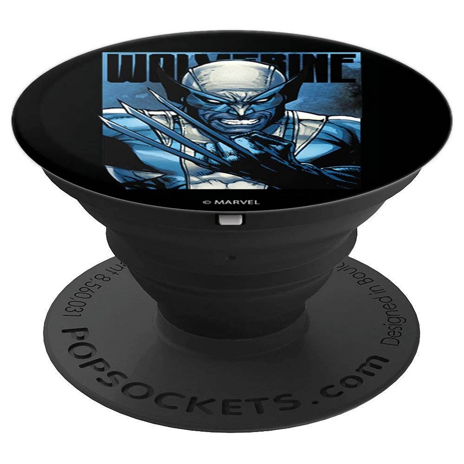 Marvel X-Men Wolverine Claws Close Up Blue PopSockets Grip and Stand for Phones and Tablets
