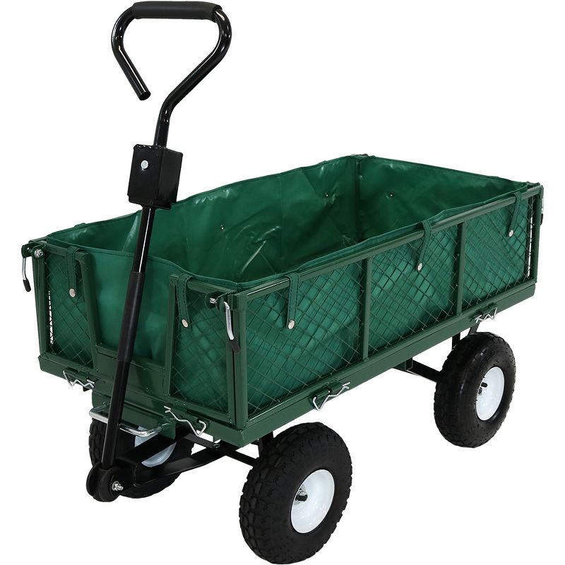 Gorilla Carts Steel Utility Garden Cart with Removable Sides Capacity