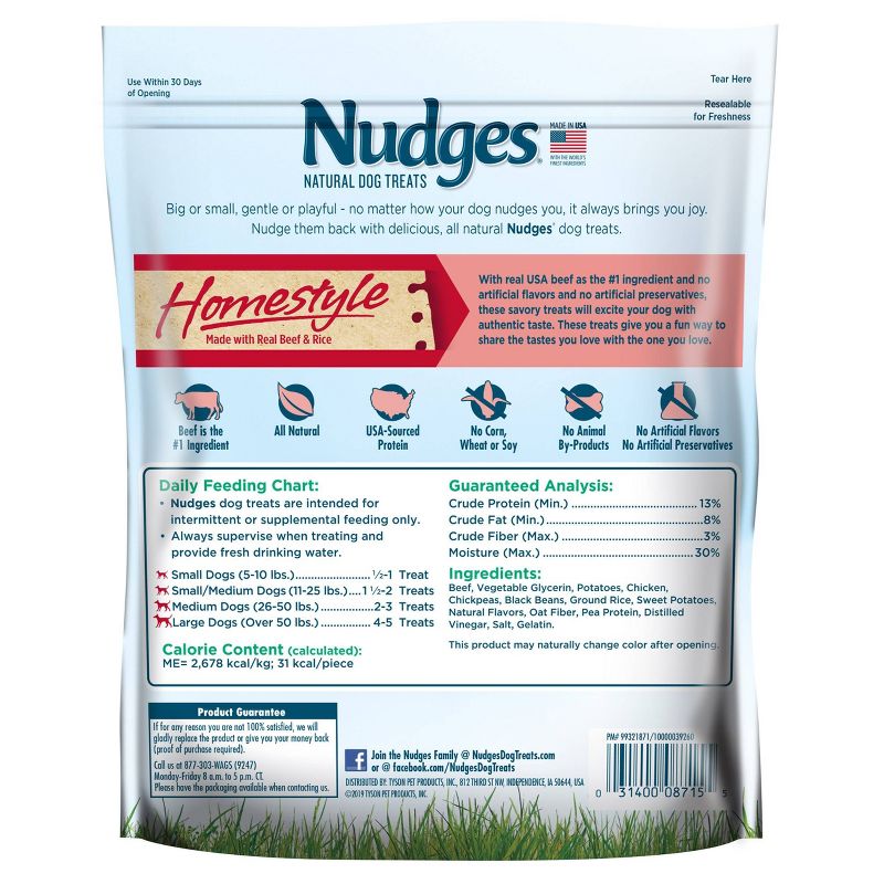 Nudges Beef Meatball Dog Treat - 16oz