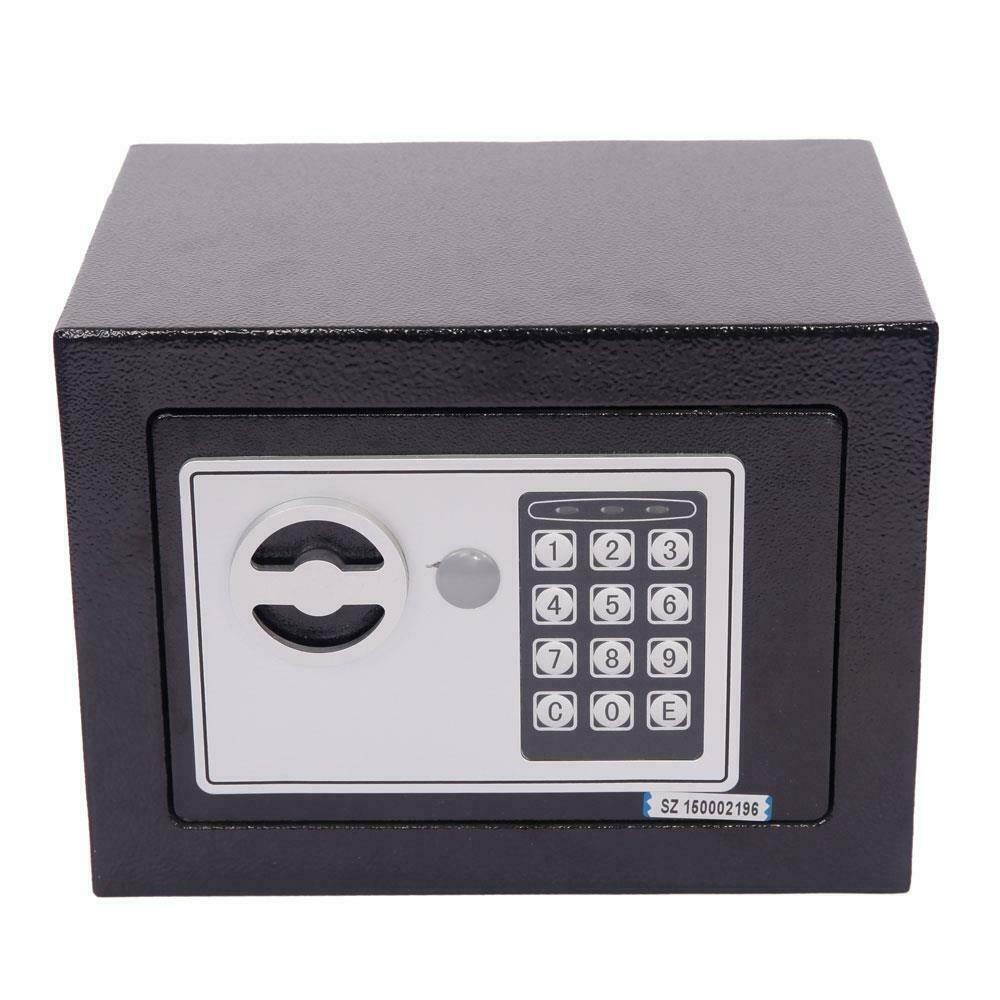 New Electronic Digital Safe Box Keypad Lock Home Office Hotel Hide Cash Black