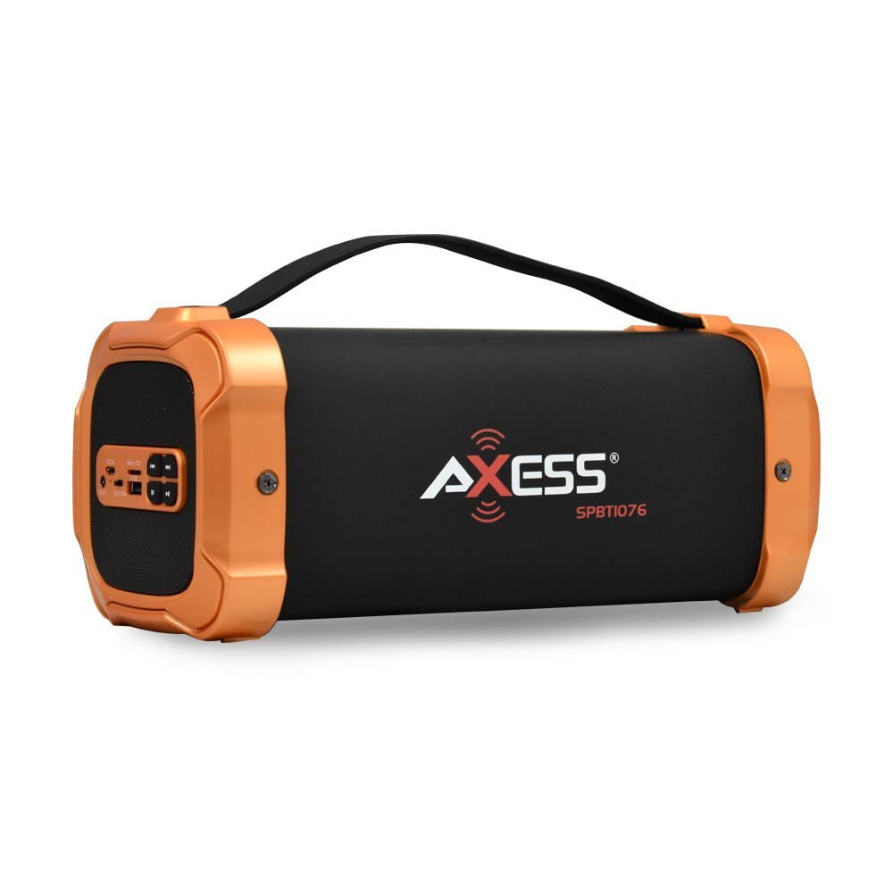 AXESS BLUETOOTH MEDIA SPEAKER W/AM-FM RADIO, USB AND AUX-BLACK/COPPER