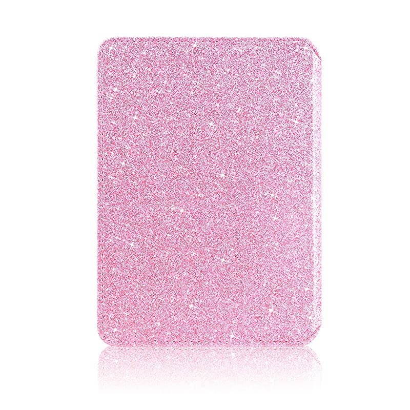 Case Fits AllNew Kindle 10th Generation 2019 and 8th Gen 2016 ONLY NOT FIT Kindle PaperwhiteKindle Oasis Folio Smart Leather Cover with Auto Wake Sleep Front Pocket Glitter Pink