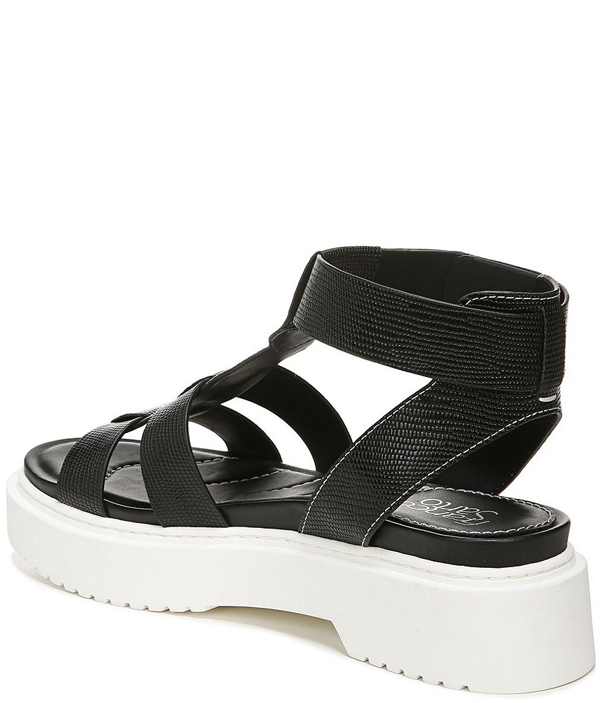 Franco Sarto Wallow Lizard Print Platform Sandals