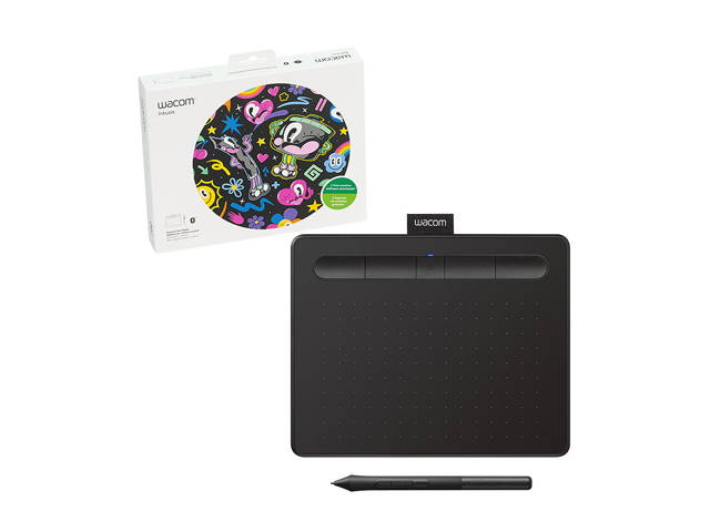 Wacom Intuos Wireless Graphics Drawing Tablet with 3 Bonus Software Included, 10.4" X 7.8", Black (CTL6100WLK0)