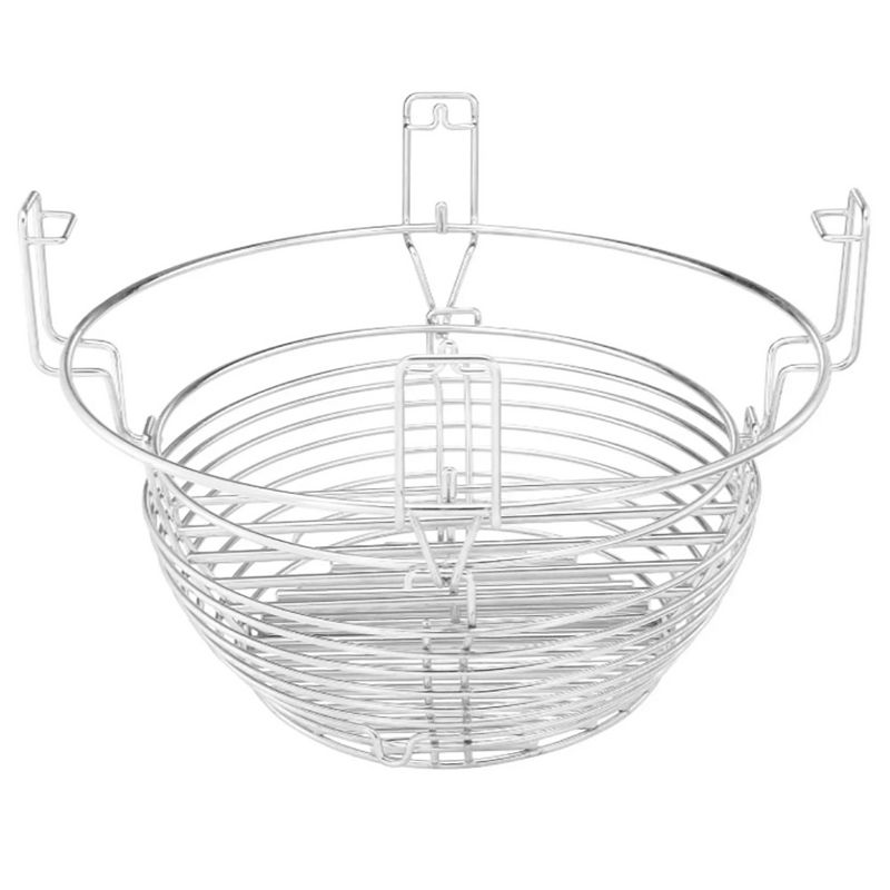 Kamado Joe Versatile 304 Stainless Steel Rustproof Charcoal Sifting Basket Outside Grill Accessory for 18" Cooking Surfaces