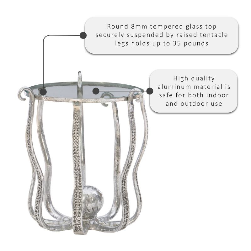 Octawyan Octopus Table Silver - Powell Company