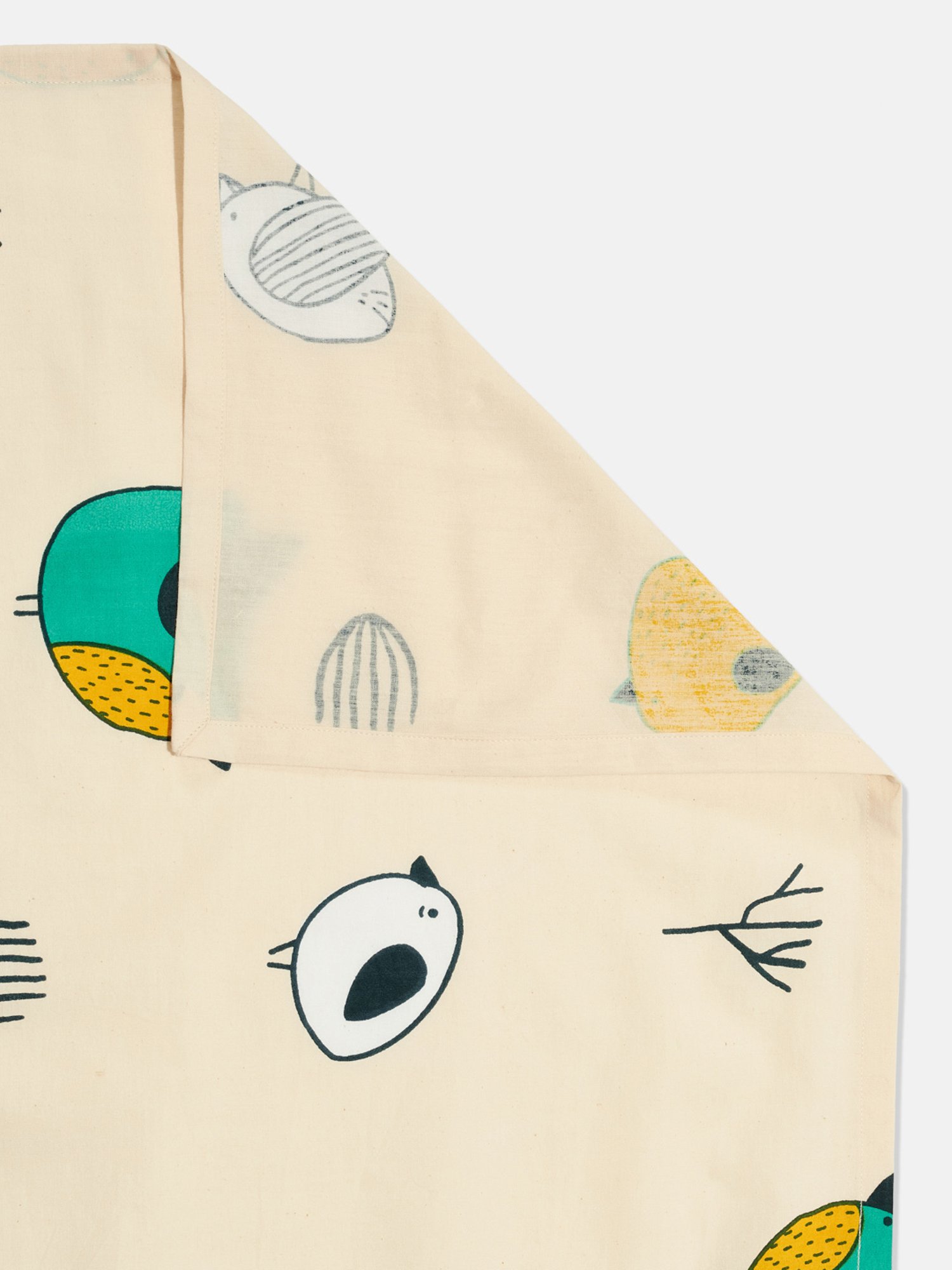 Fabindia Home Printed Pink 180 TC Cotton Single Size Bed Sheet with 2 Pillow Covers