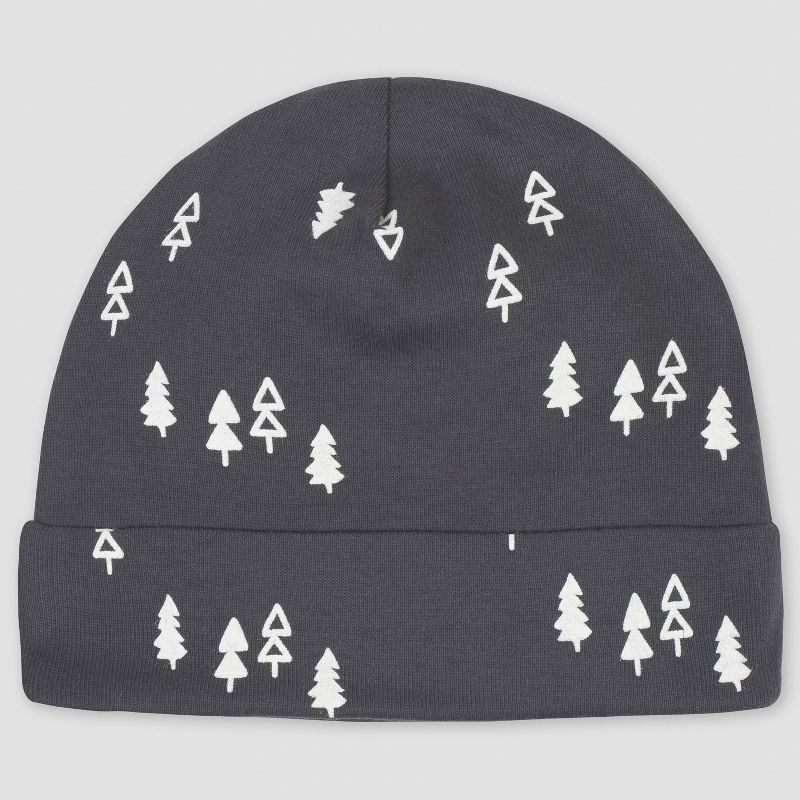 Yoga Sprout Baby Boy Cotton Caps 3pk, Fox, 0-6 Months