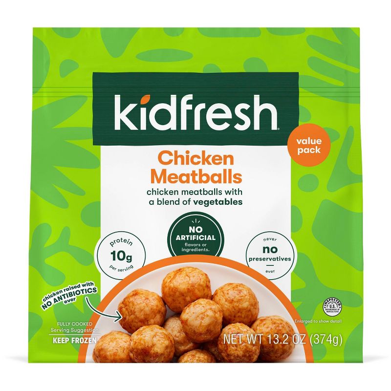 Kidfresh Mighty Meaty Frozen Chicken Meatballs - 13.2oz