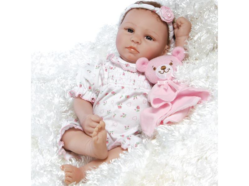 Paradise Galleries Lifelike & Realistic Newborn Reborn Baby Doll, Bundle of Joy, 18-inch Weighted Baby in GentleTouch Vinyl, 5-Piece Set