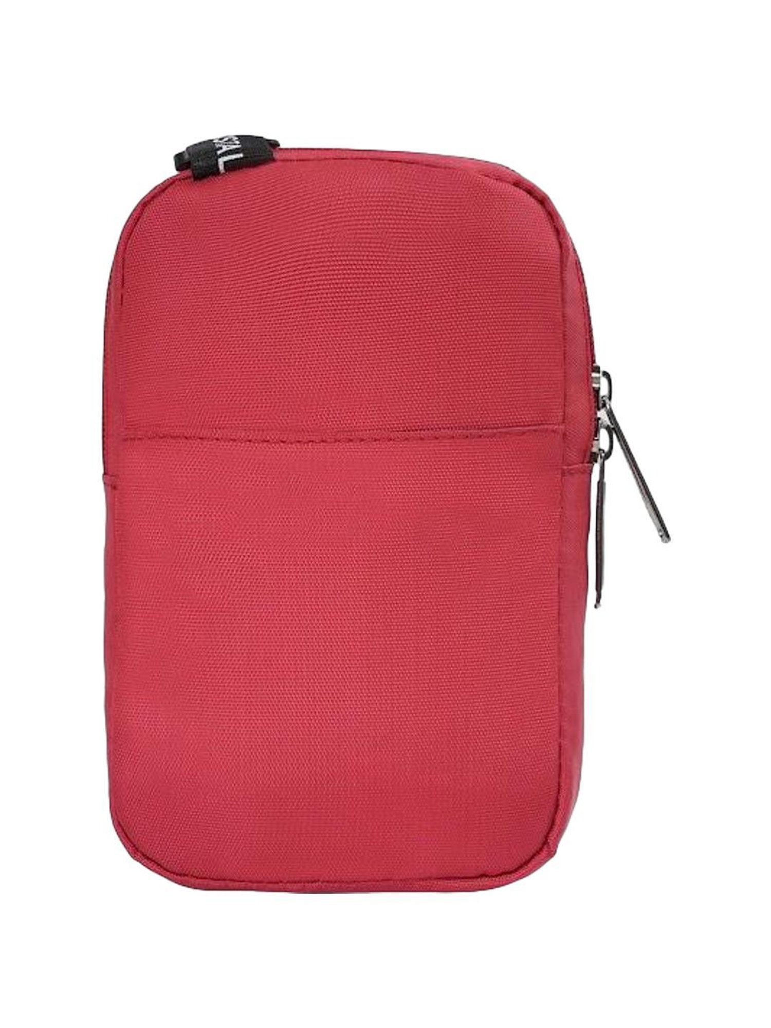 Aeropostale Foster Red Polyester Solid Cross Body Bag