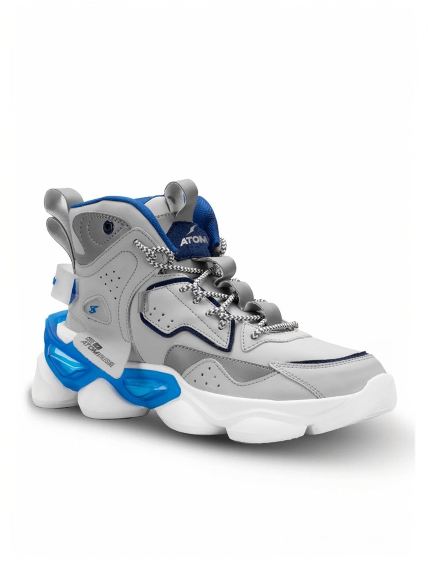 Atom Men's Bulldozer Grey Running Shoes