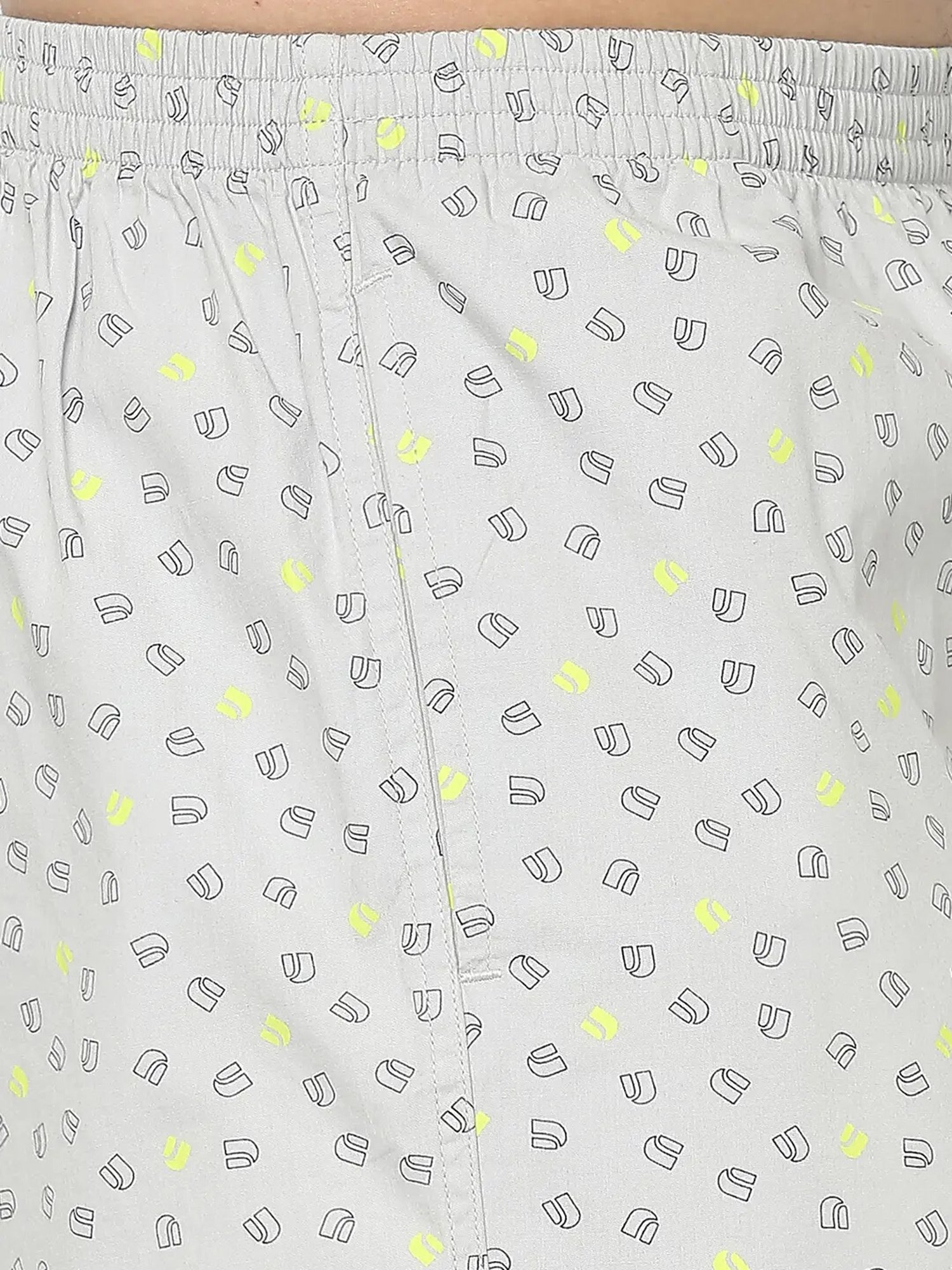 UnderJeans by Spykar Grey Printed Boxers