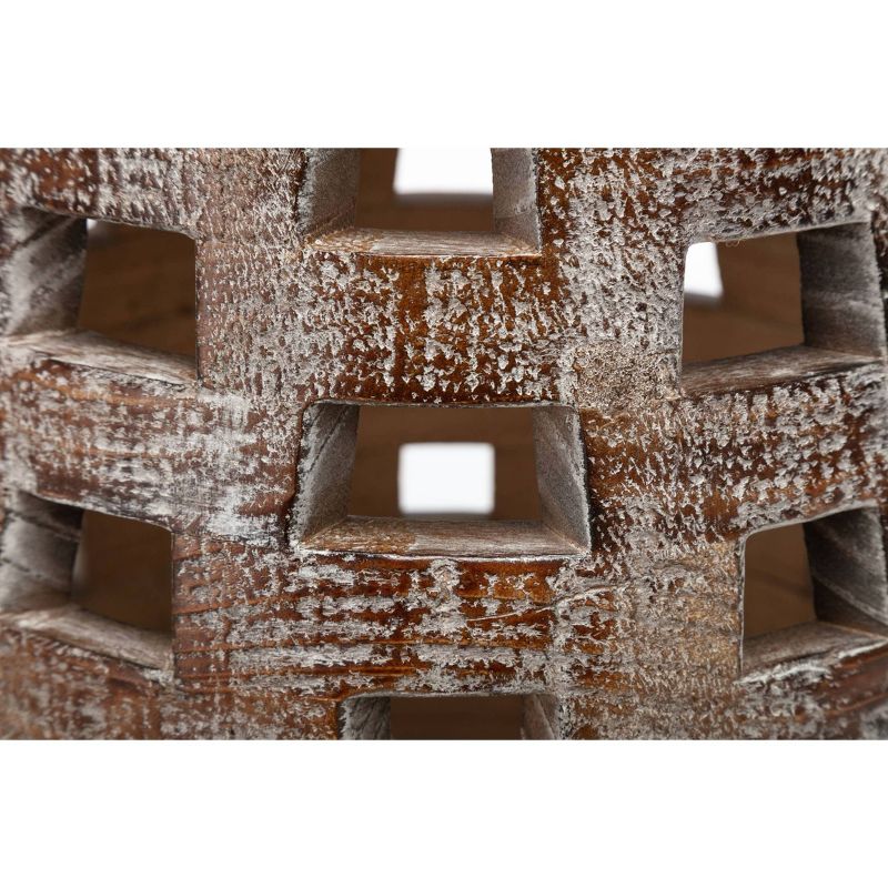 18" Hampton Side Table Weathered Walnut - Boraam