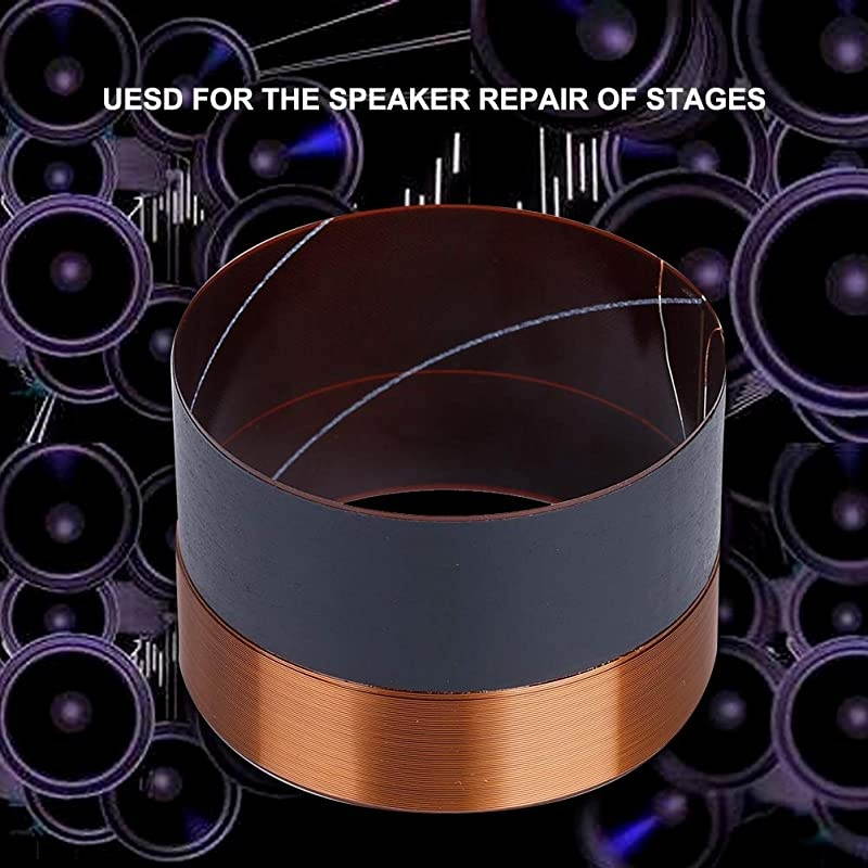 1PCS Speaker Voice Coil 75.5mm Replacement Audio Bass Voice Coil Woofer Sound Drive with High Performance, Suitable for The Speaker Repair of Stages, Portable and Easy to Install