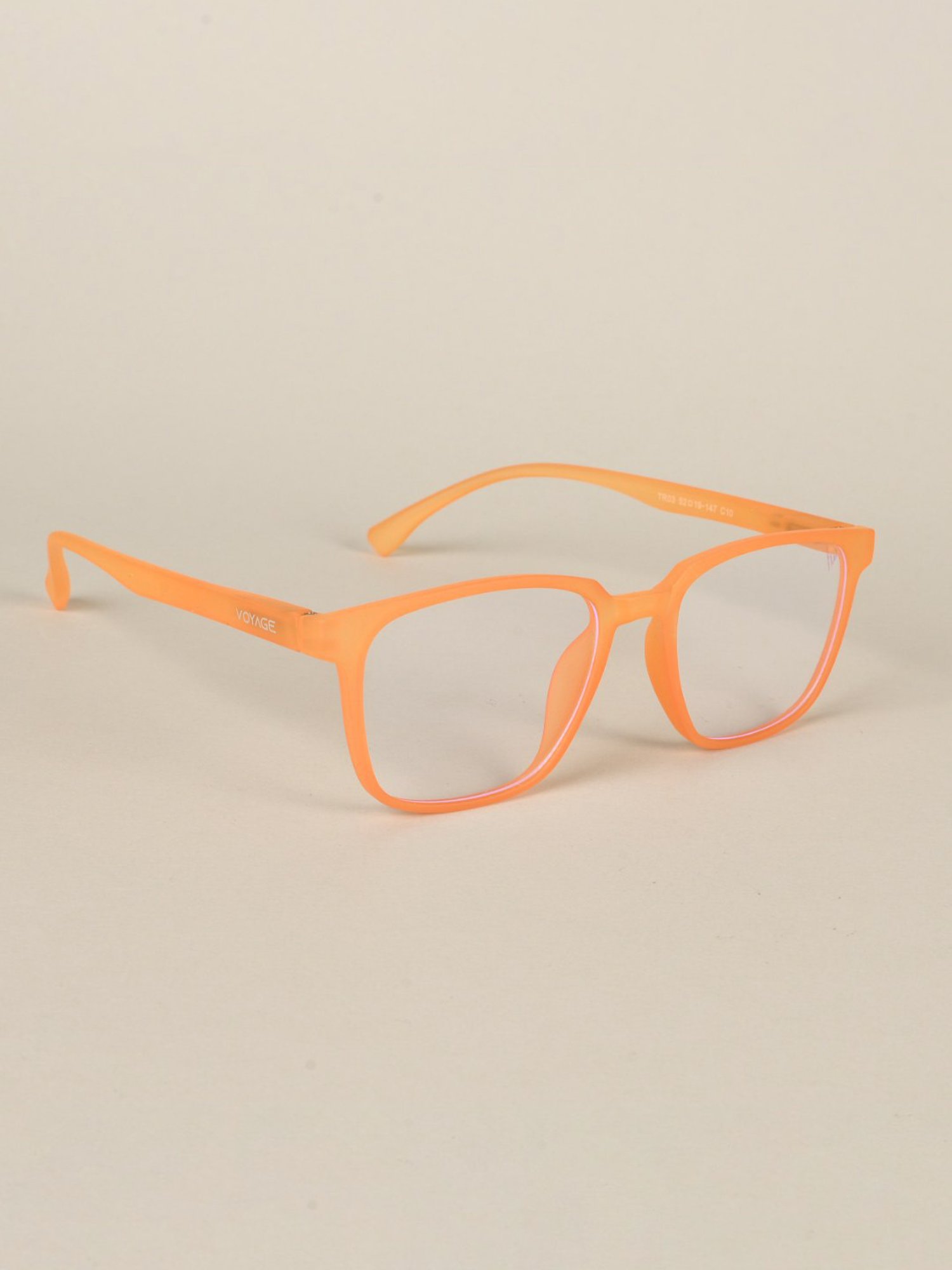 Voyage Orange Square Unisex Sunglasses