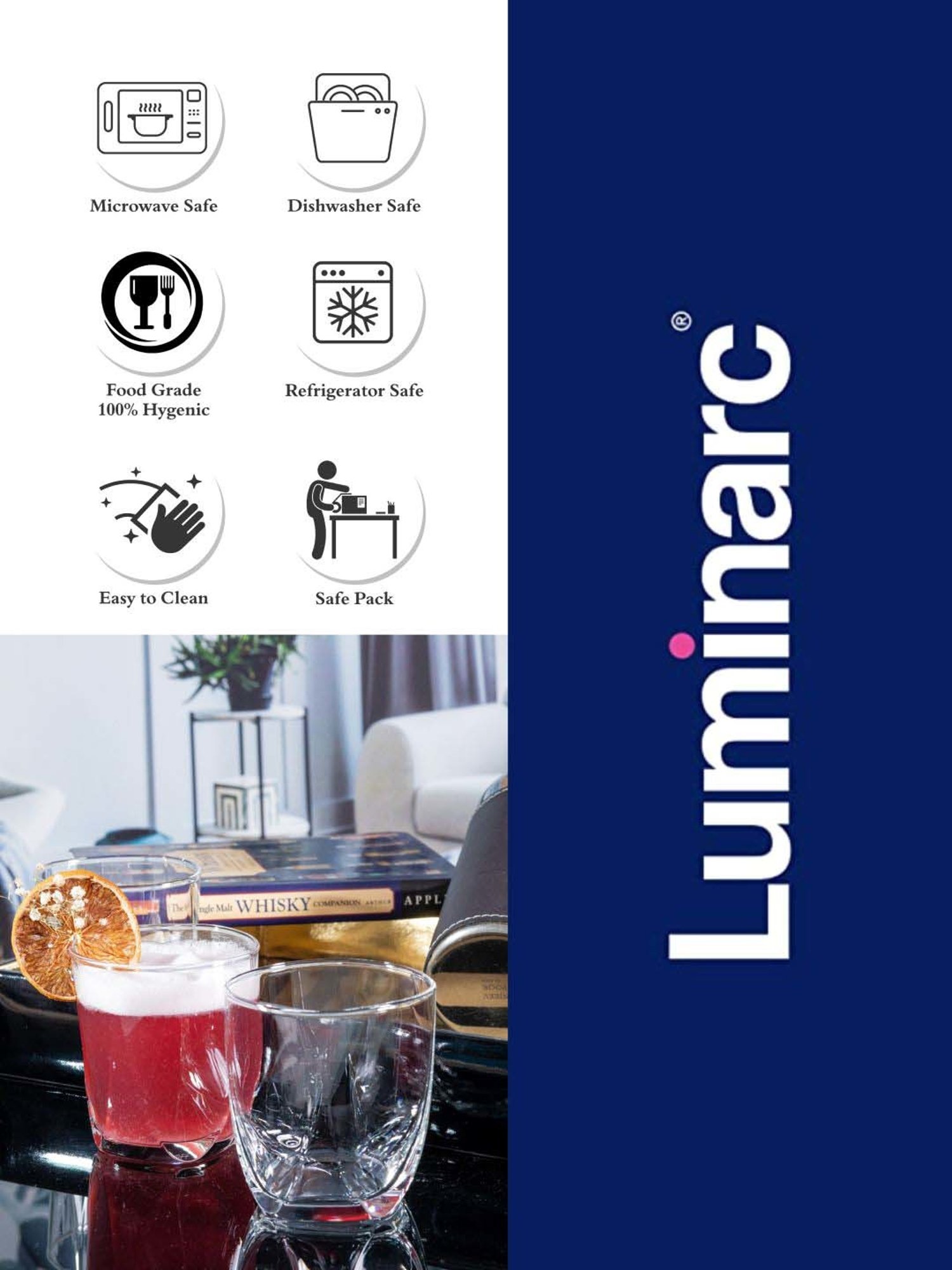 Luminarc Eiffel OF Transparent Glass Tumbler (0.3 L) - Set of 12