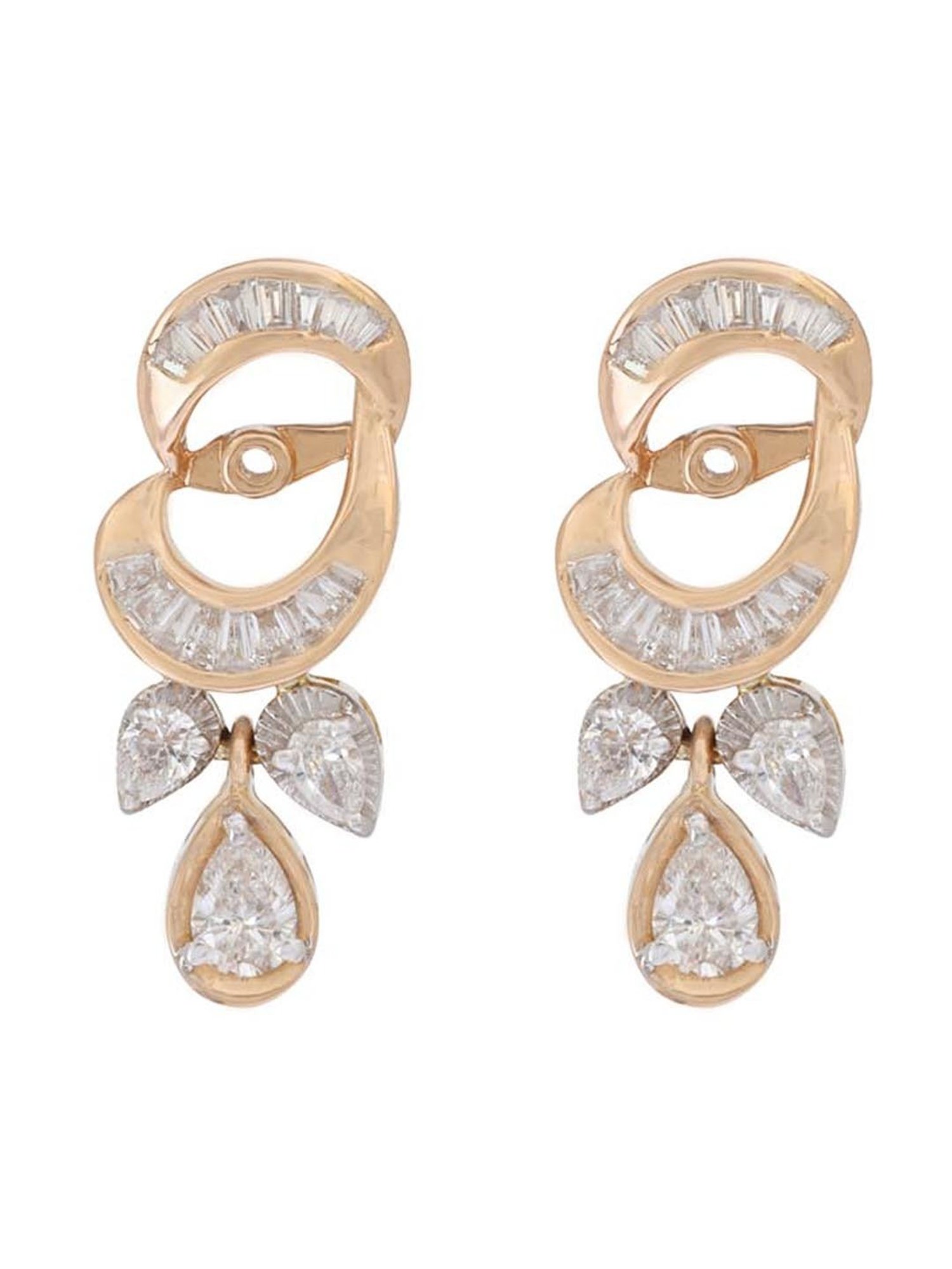 CKC 18k Gold & Diamond Earrings for Women