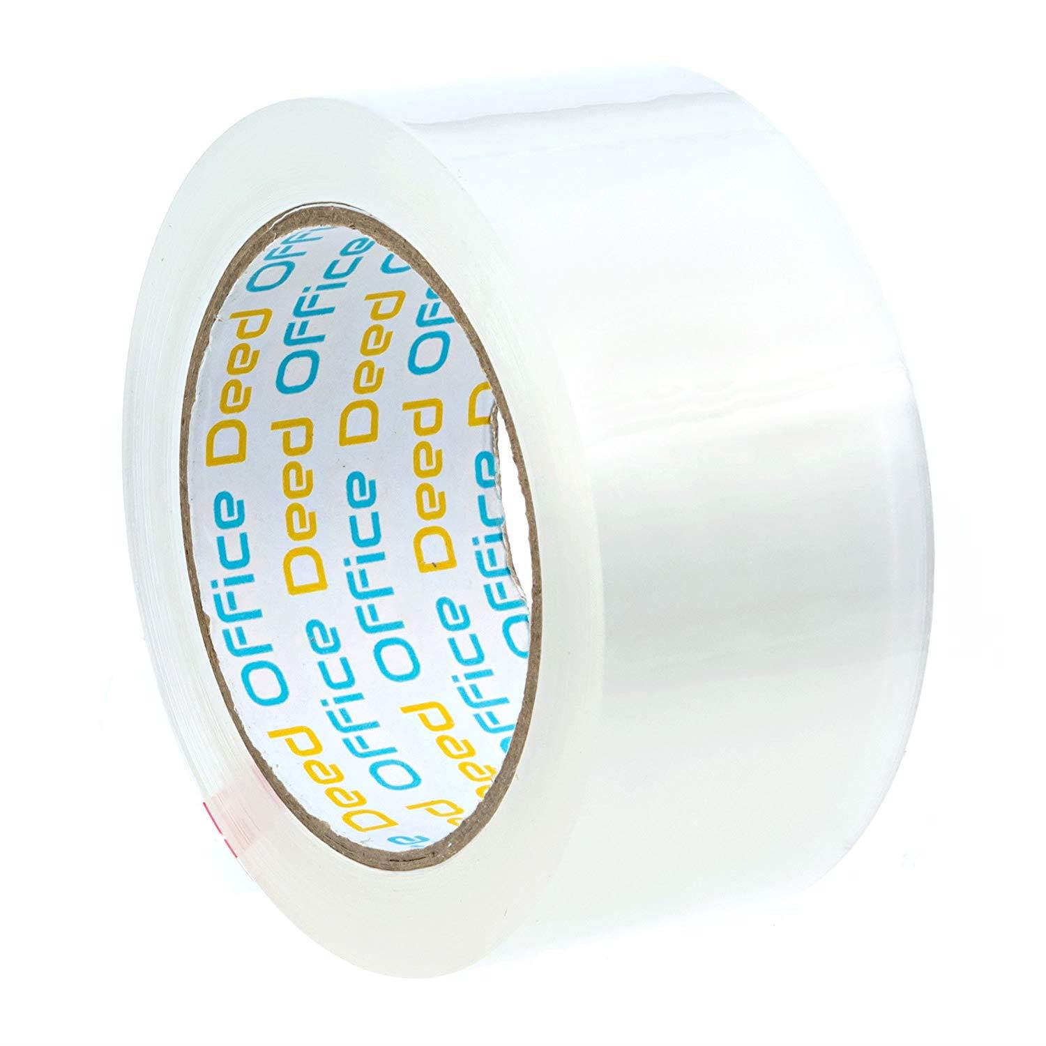 Office Deed 6 Pack Heavy Duty Packaging Tape, Clear Packing tape Designed for moving boxes, shipping, Commercial Grade 2.7mil thickness, 60 Yards, 360 Total Yards