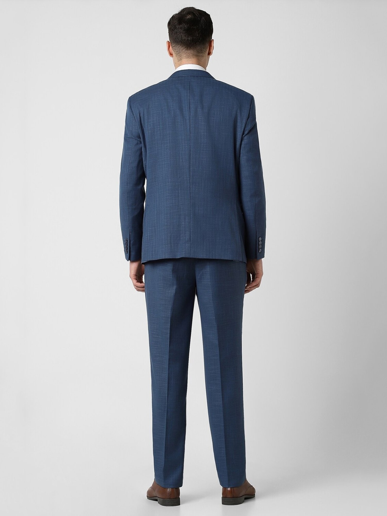 Parx Black Regular Fit Two Piece Suit