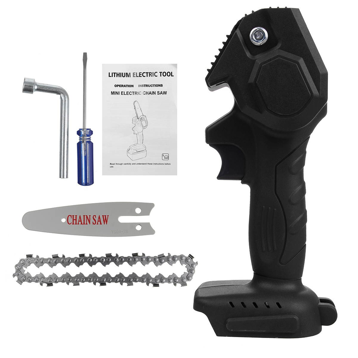 26V 4inch Rechargeable Portable Saw Woodworking Electric Saws High Carbon Steel-Without Battery