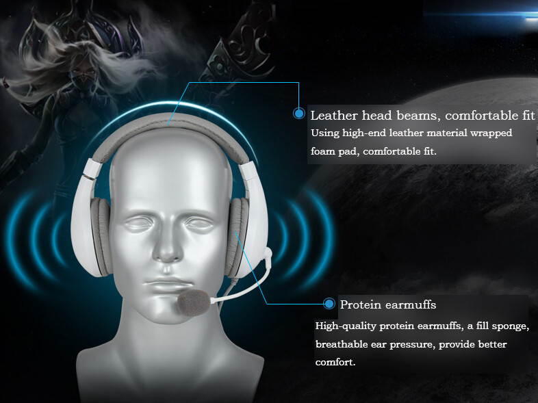 A566 Gaming Headphone Brand TOP Quality Stereo Noise Cancelling Headset With Mic For PC Multimedia Headphones