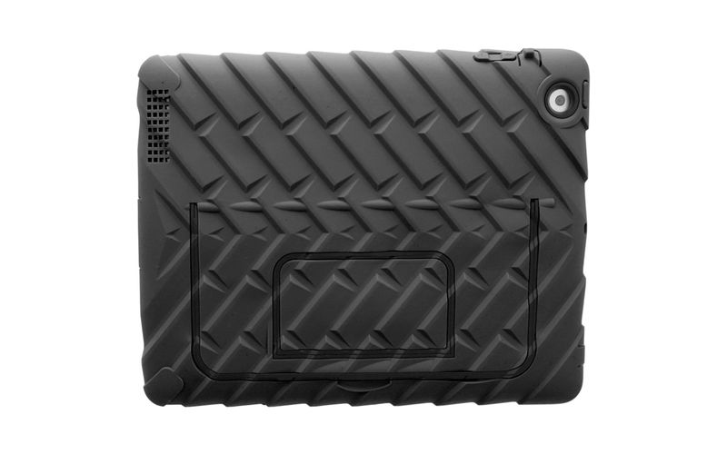 Gumdrop Hideaway Case for iPad Air - For Apple iPad Air Tablet - Black - Shock Absorbing - Silicone, Polycarbonate, Rubber