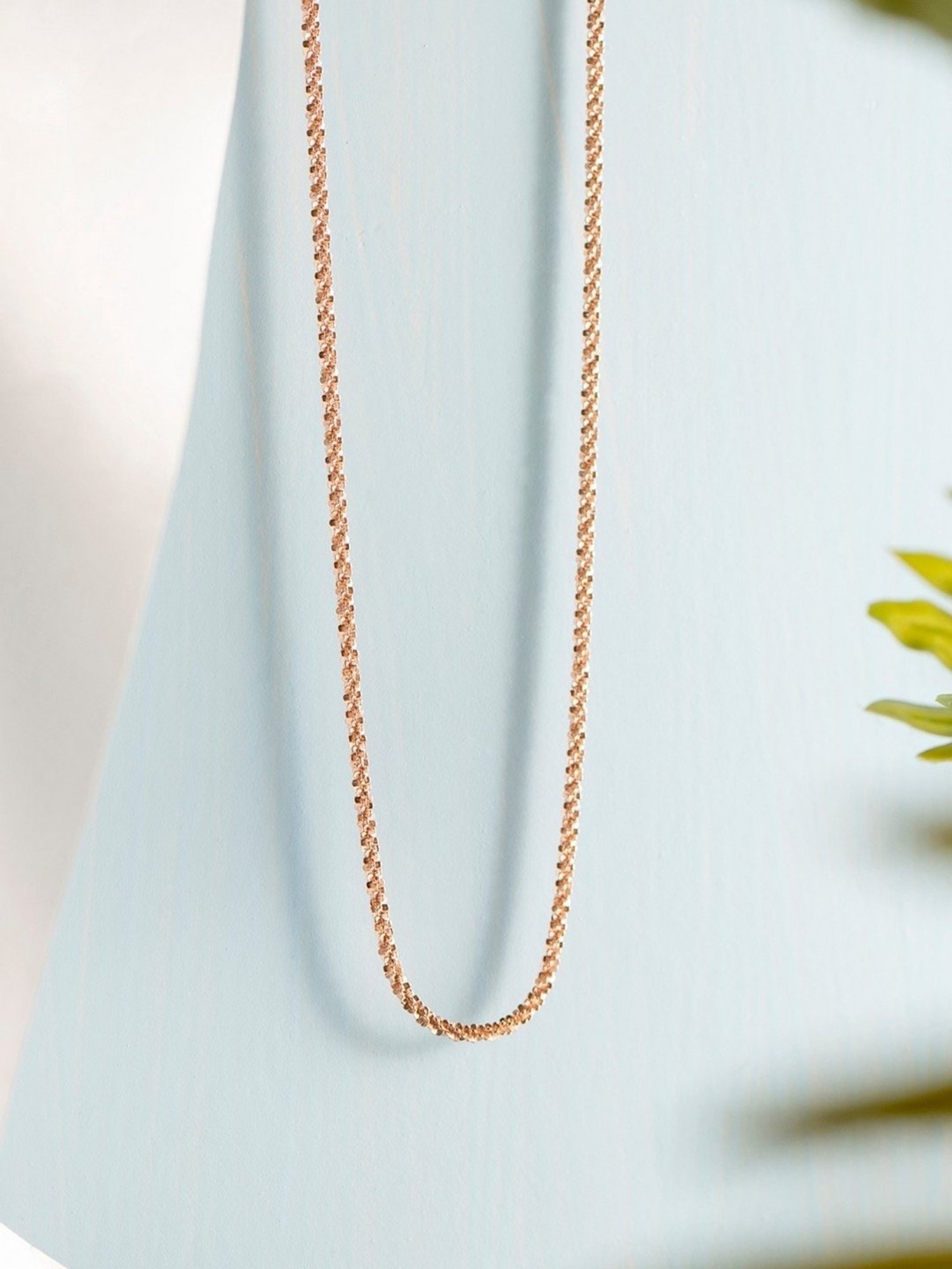 Zavya Adorable Rose Gold-Plated 92.5 Sterling Silver Chain