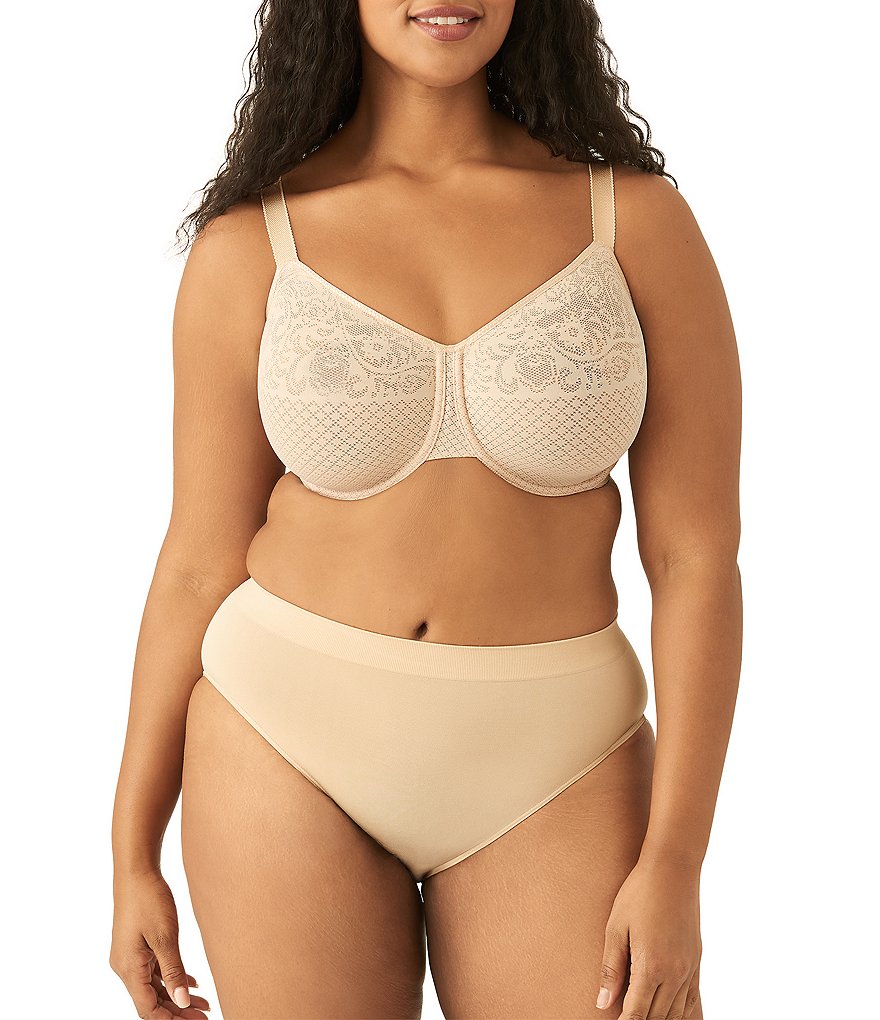 Wacoal Visual Effects Geometric Lace Minimizer Bra