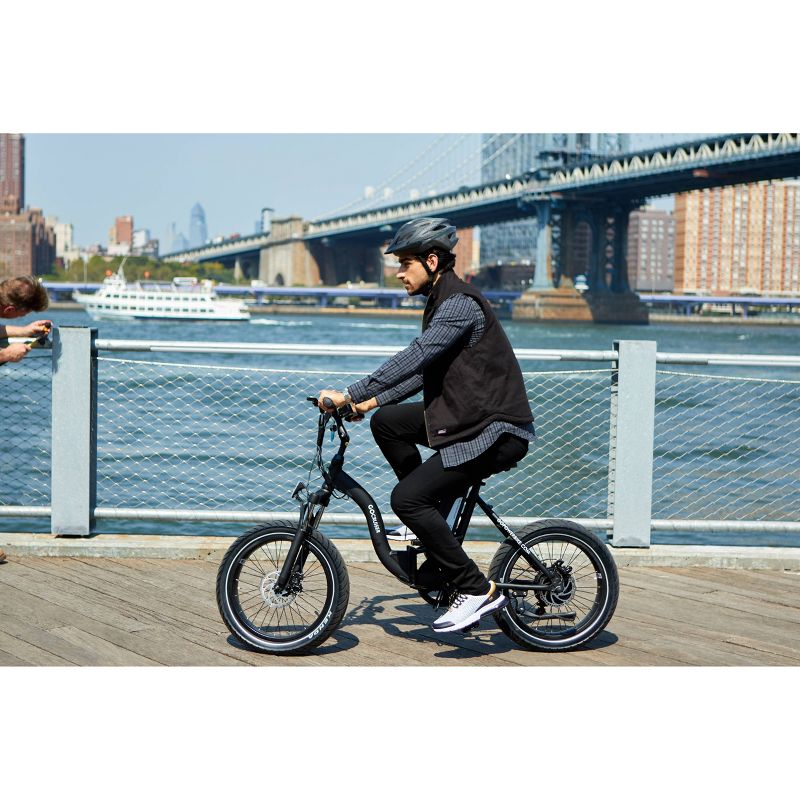 Go Power Bike 20" Go Cruiser Electric Folding Cruiser Bike - Black