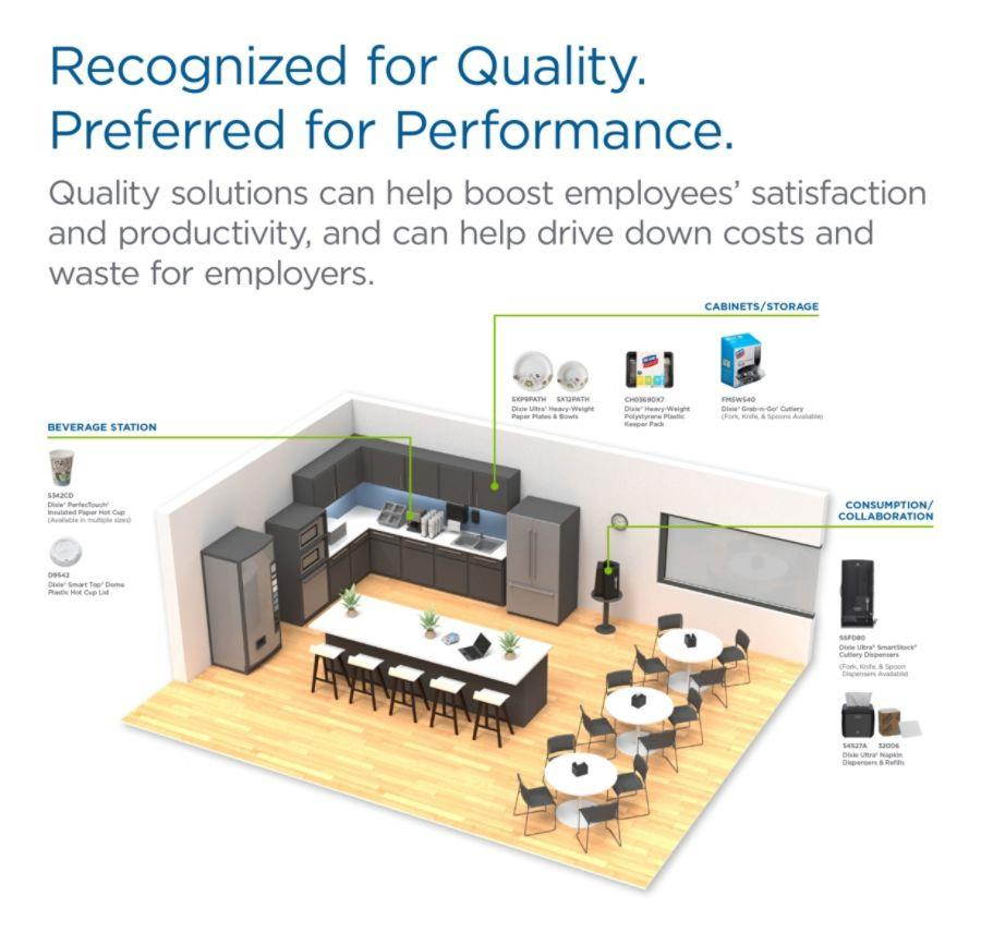 PerfecTouch 5338DX WiseSize Insulated Cup, Coffee Dreams Design, 8 oz Capacity (20 Packs of 25)