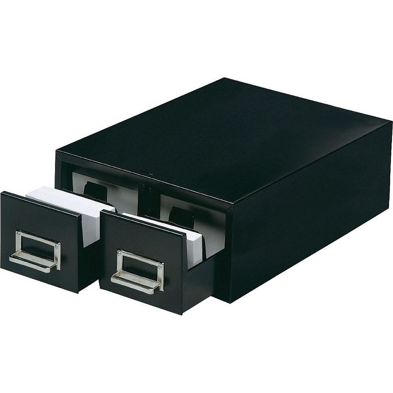 ies STEELMASTER Card File Drawer, Black, 3000 Card Capacity 263F4616DBLA