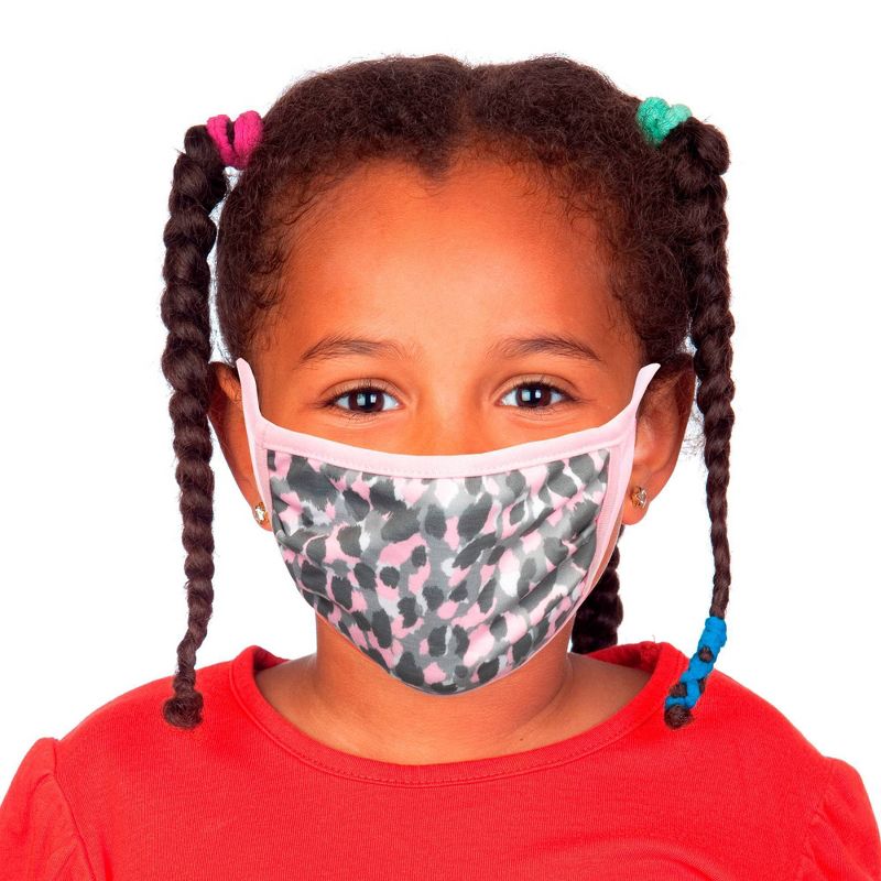 Bioworld Girls' 2pk Fashion Face Covering - Hearts/Animal
