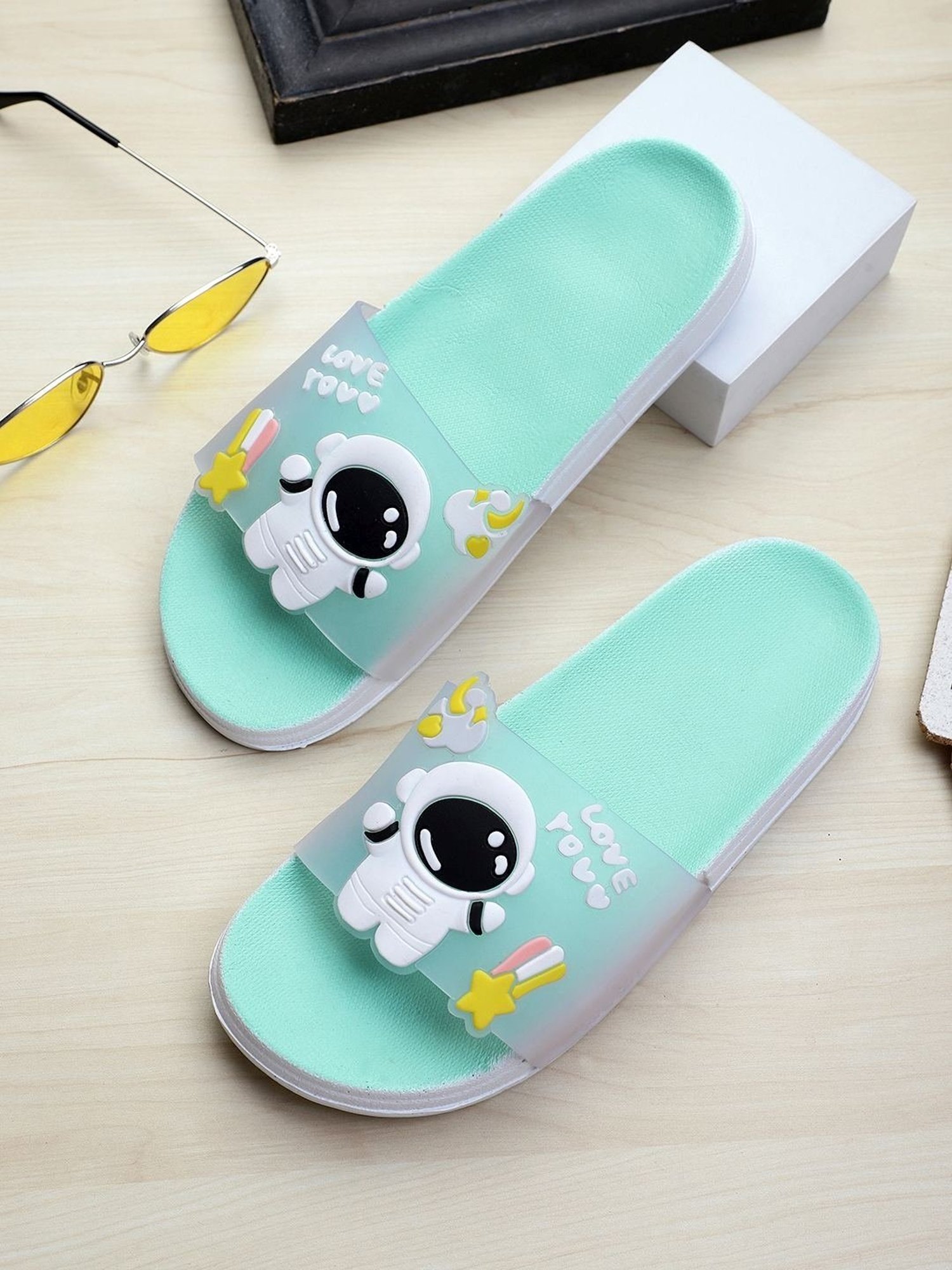 Pampy Angel Women's Blue Slides