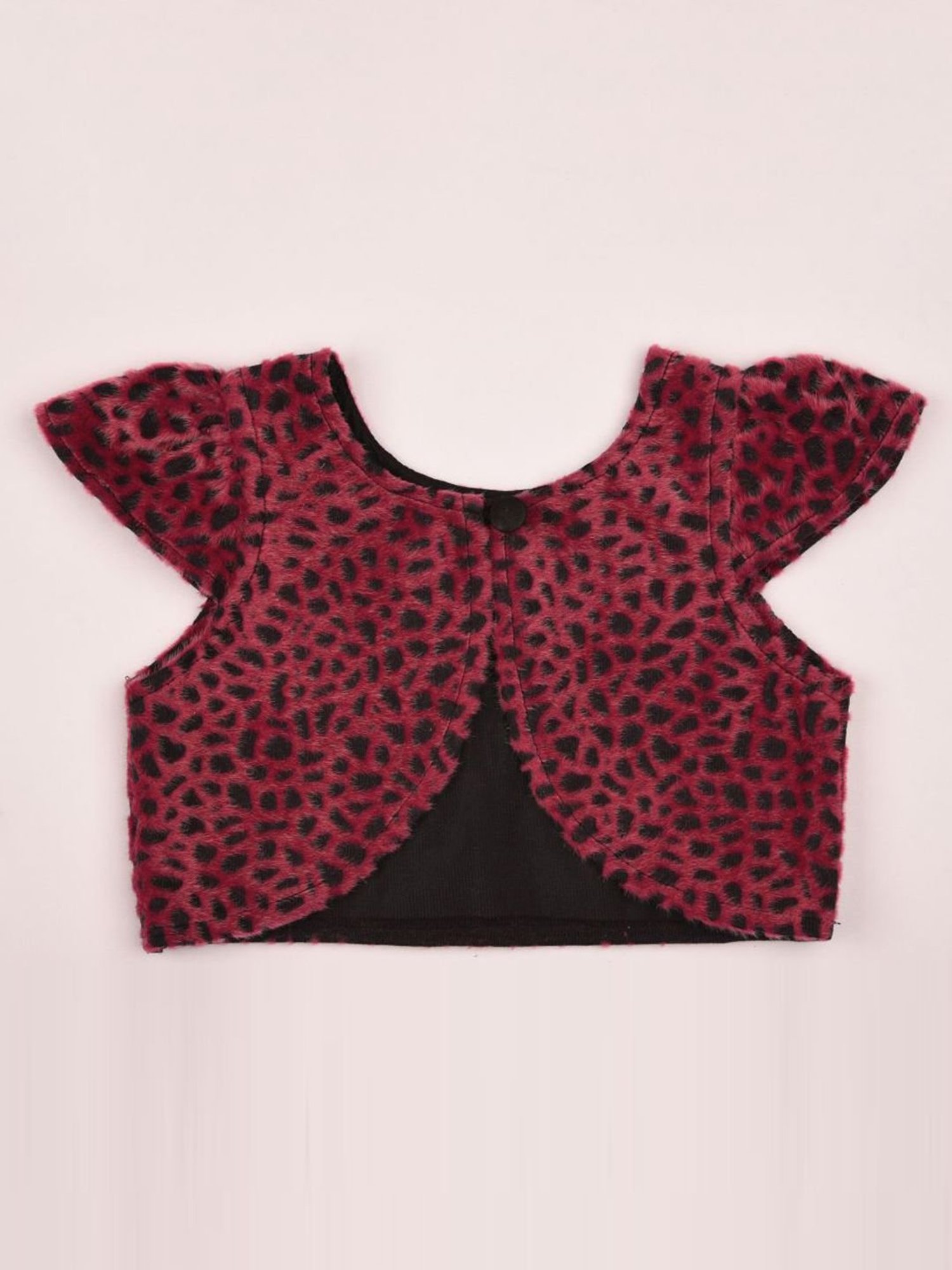 Many Frocks Kids Black Embellished Shrug