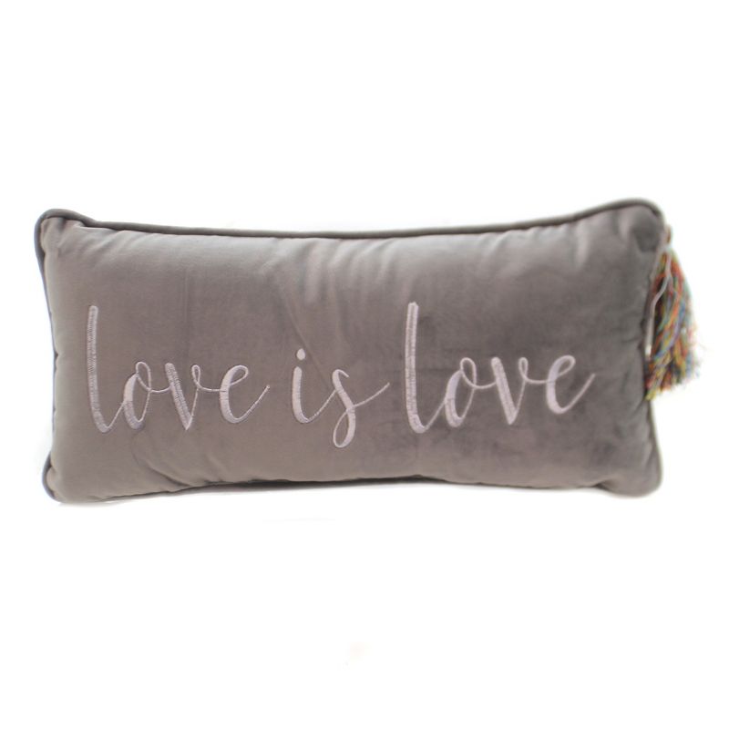 Home Decor 7.75" Love Is Love Pillow Grassland Roads  -  Decorative Pillow