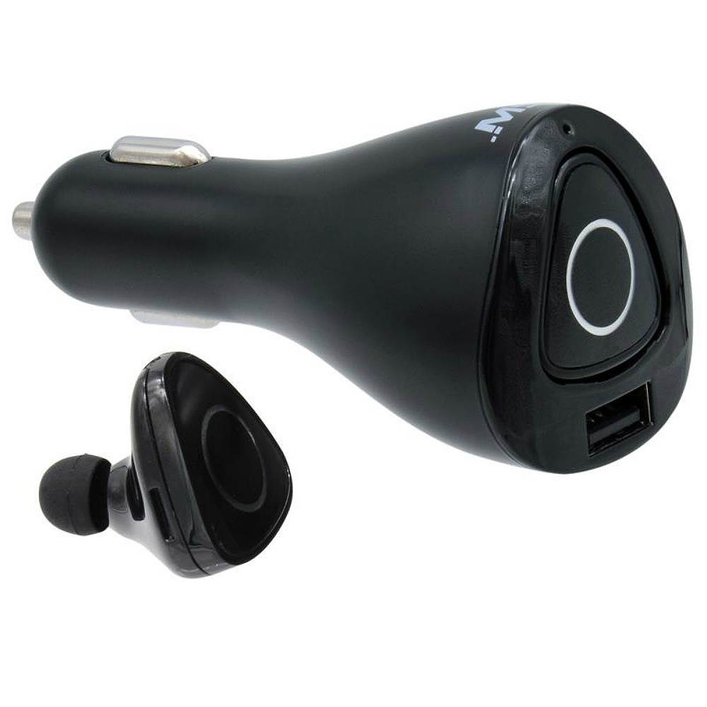 MobileSpec MBS01181 MBS 2IN1 BT EARBUD WITH USB CHRGER BLK