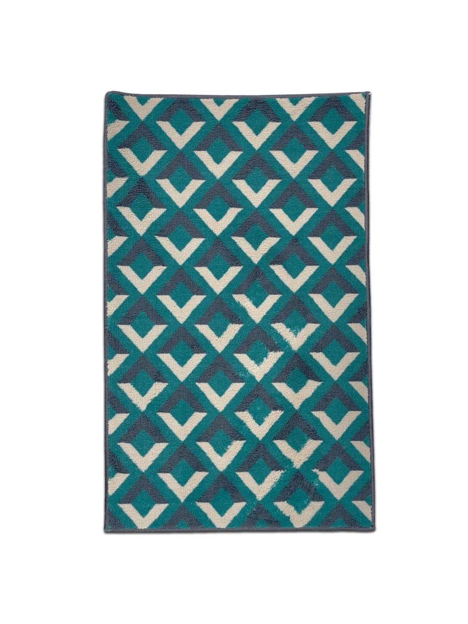 Welspun ETHAN Green Polyester 1306 GSM Large Foot Mat