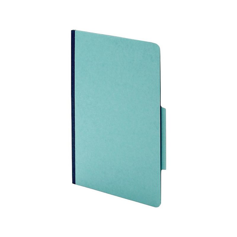Staples Classification Folders 2/5-Cut Top Tab Lgl 1 Div Lt Blue 20/BX 614433