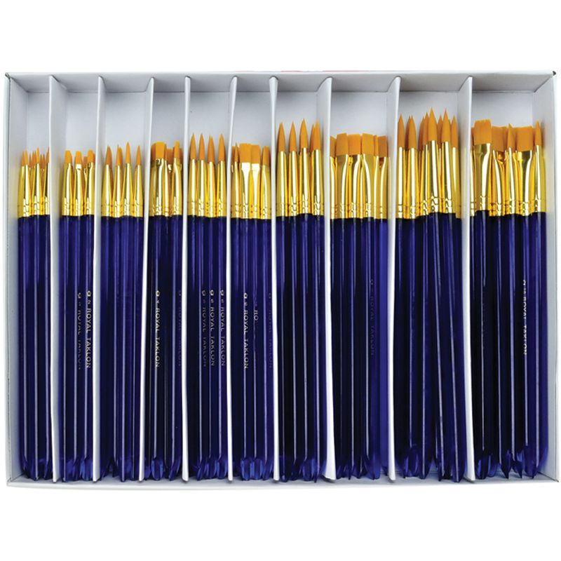 Gold Taklon Boxed Brush Set-120/Pkg