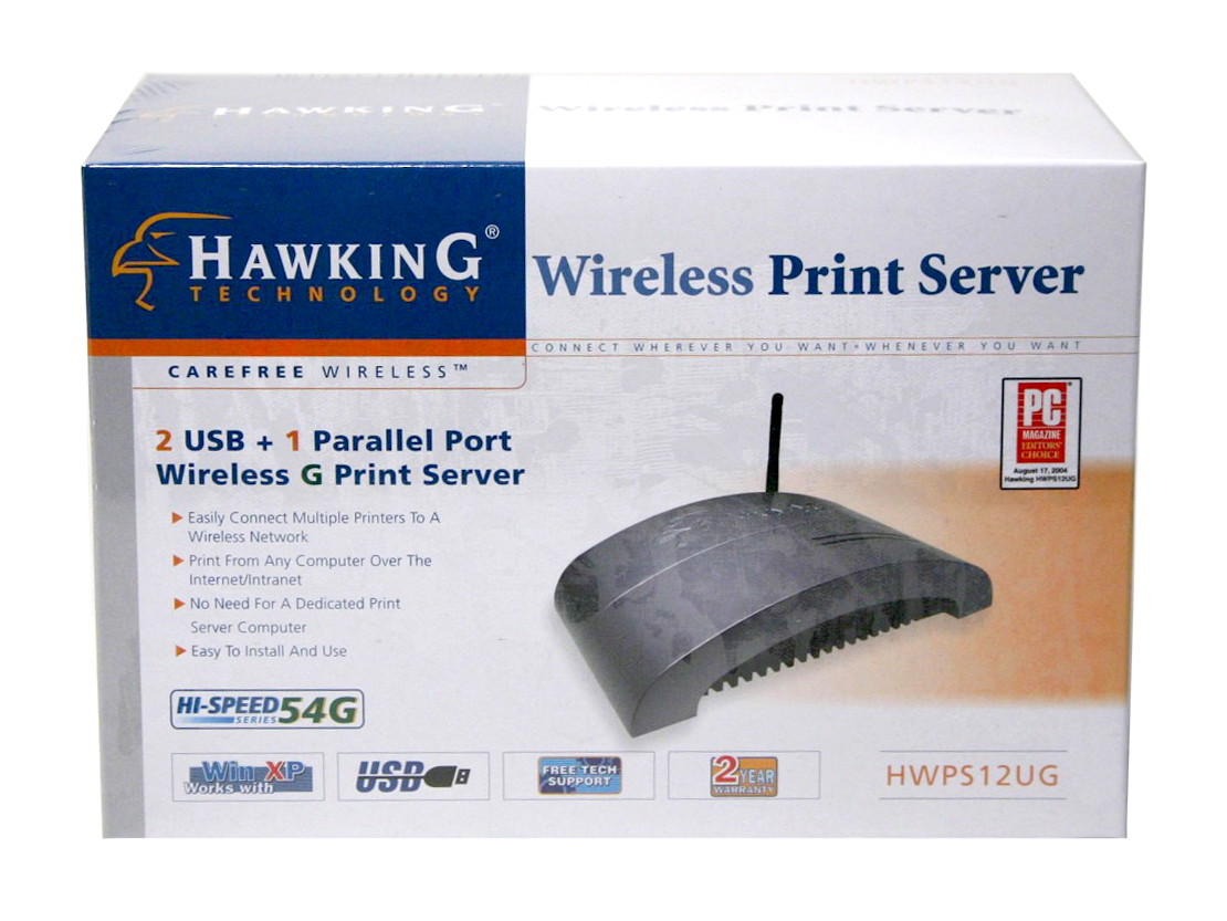 HAWKING HWPS12UG Wireless G Print Server
