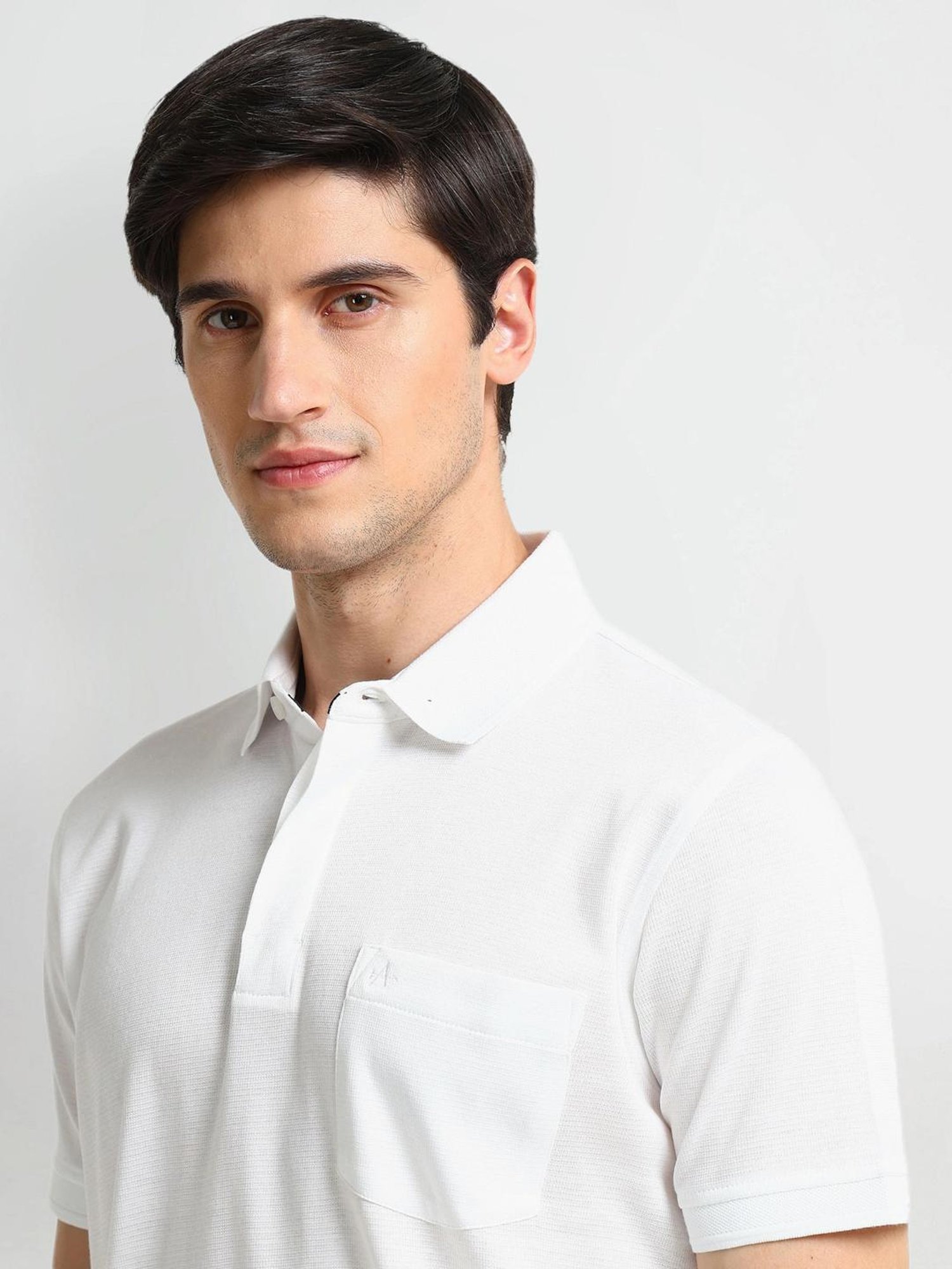 Arrow White Regular Fit Polo T-Shirt