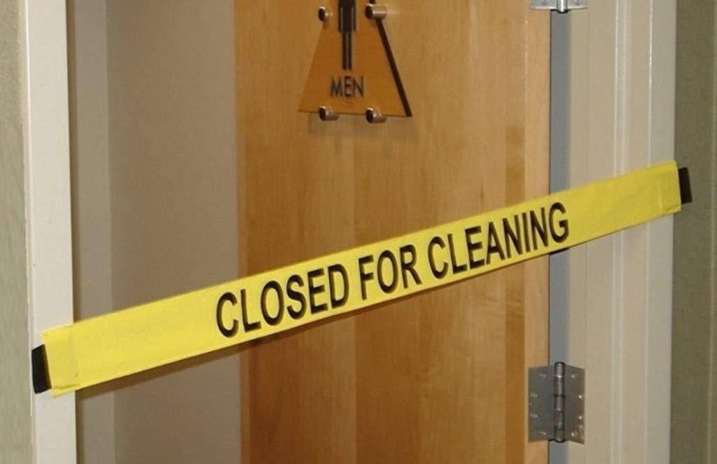 Closed for Cleaning Sign - Nylon Banner with Magnetic Ends