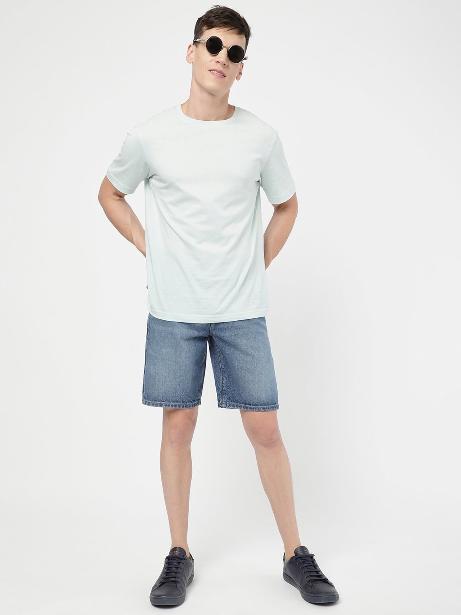 Passion Blue Regular Fit Denim Shorts
