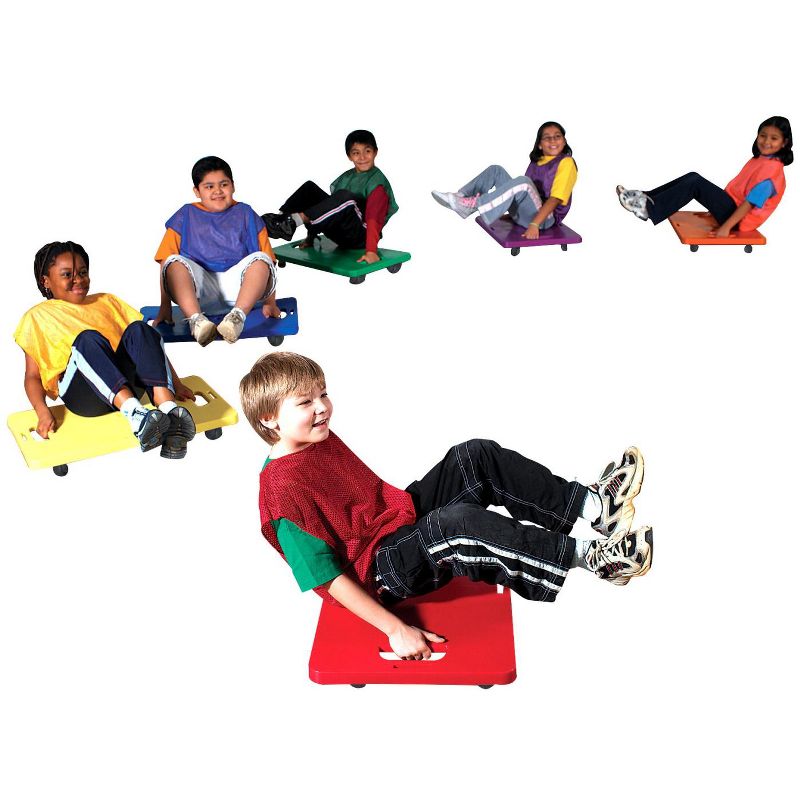 Sportime MegaScoot-II Scooters, 8 x 18 Inches, Assorted Colors, set of 6