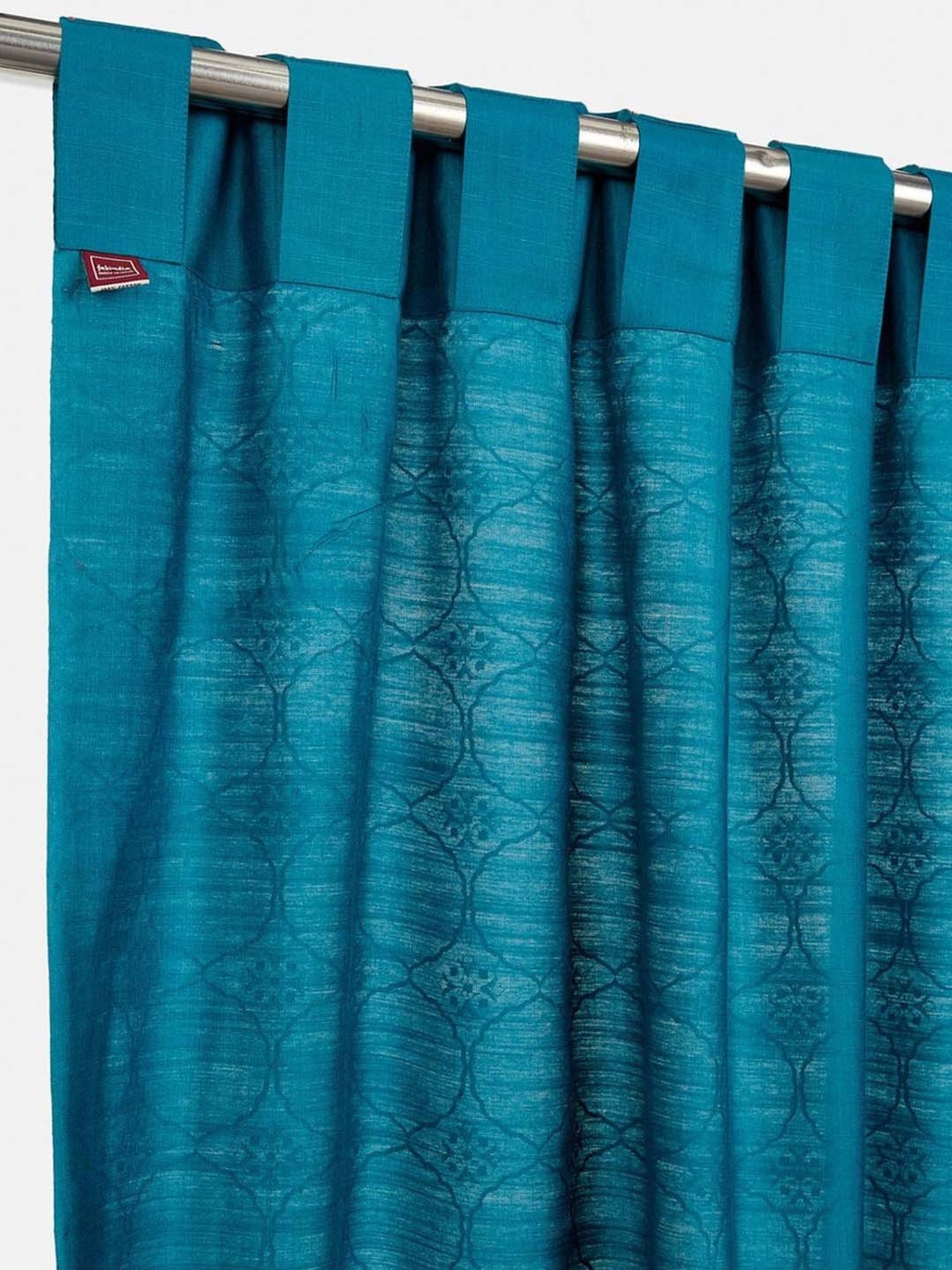 Fabindia Standalone Blue Viscose Door Curtains