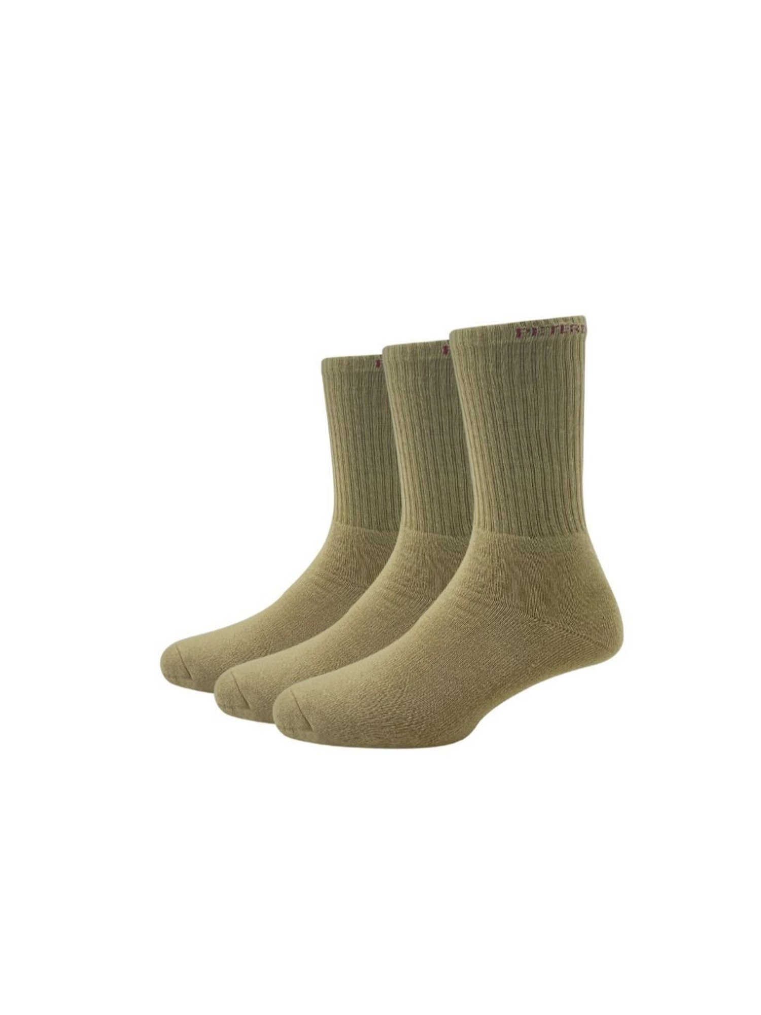 Peter England Beige Cotton Socks (Pack of 3)