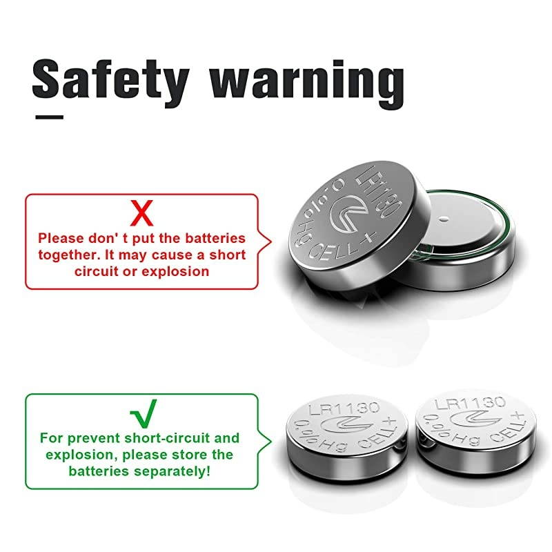 Pack Button Cell Batteries 15V Alkaline AG10 189 389 LR1130 With Long Shelf Life