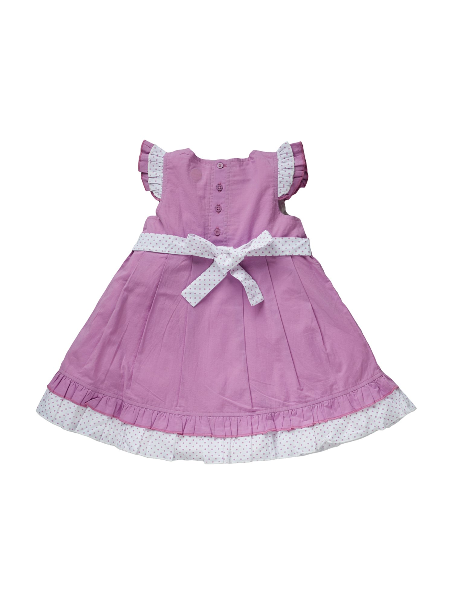 Pranava Kids Violet Cotton Dress