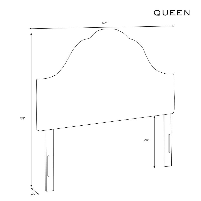 Monterey Headboard White (Full/Queen) - Prepac